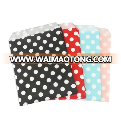 Polka Dot Biodegradable Candy Cookie Food Safe Favor Buffet Treat  Paper Bags For All Party Loot