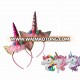 Unicorn Birthday Party Supplies Kids Girls Unicorn Headband With Foil Balloons Sets Party Decorations