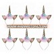 Amazon Supplier Unicorn Birthday Party Supplies Kids Fashion Unicorn Headband Hair Accessories Flowers DIY Party